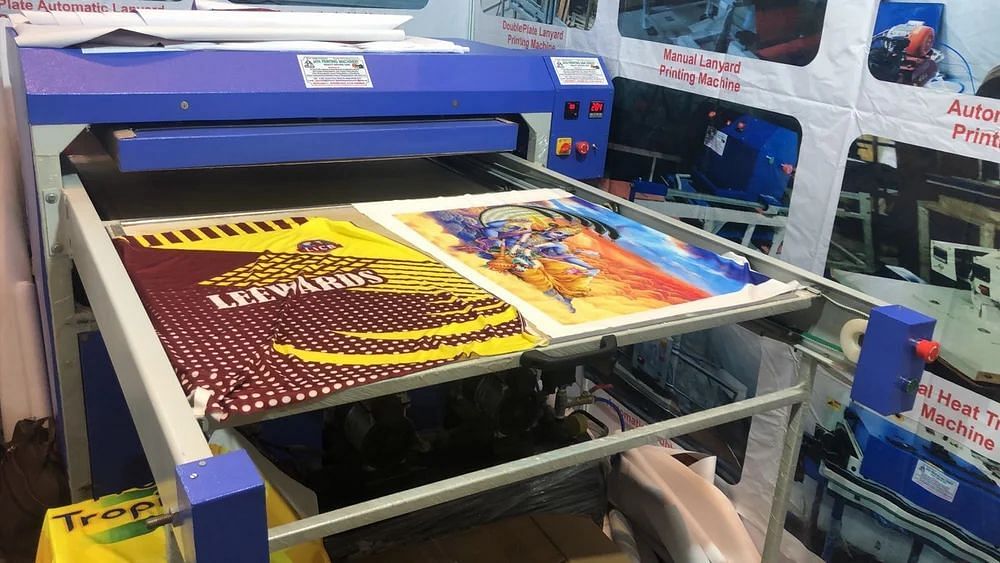 Sublimation Printing 9 kW Heat Transfer Machine, Capacity: 250 Piece Per Hour