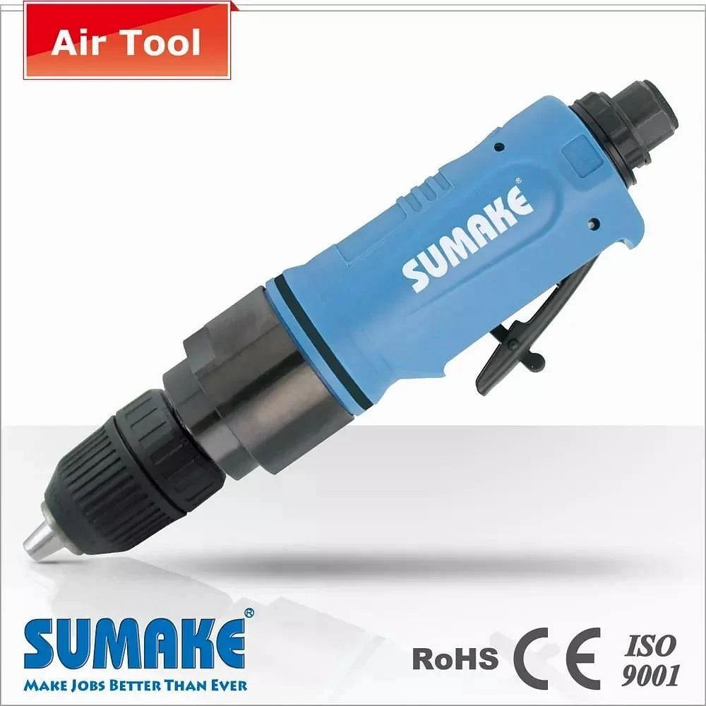 SUMAKE AIR STRAIGHT DRILL 3/8"" ST-AD1003K, 10 mm, Air Pressure: 50 psi