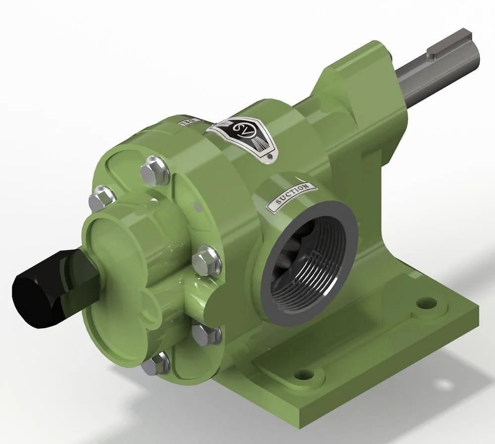 SV BRAND 10 m Heavy Duty Industrial Gear Pump, AC Powered, 3 HP