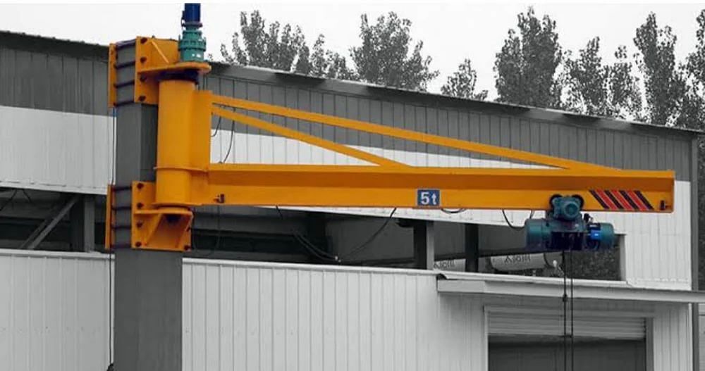 Swaminathcranes Pillar Mounted Jib Crane, Jib Length: 4 Mtr, Maximum Lifting Capacity: 0-5 ton