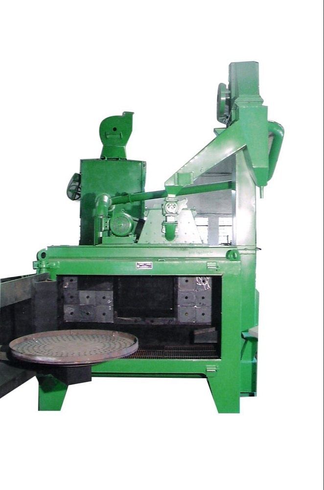 Swing Table Shot Blasting Machine