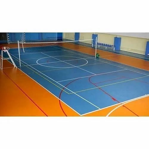 Synthetic Volleyball Court Sports Flooring