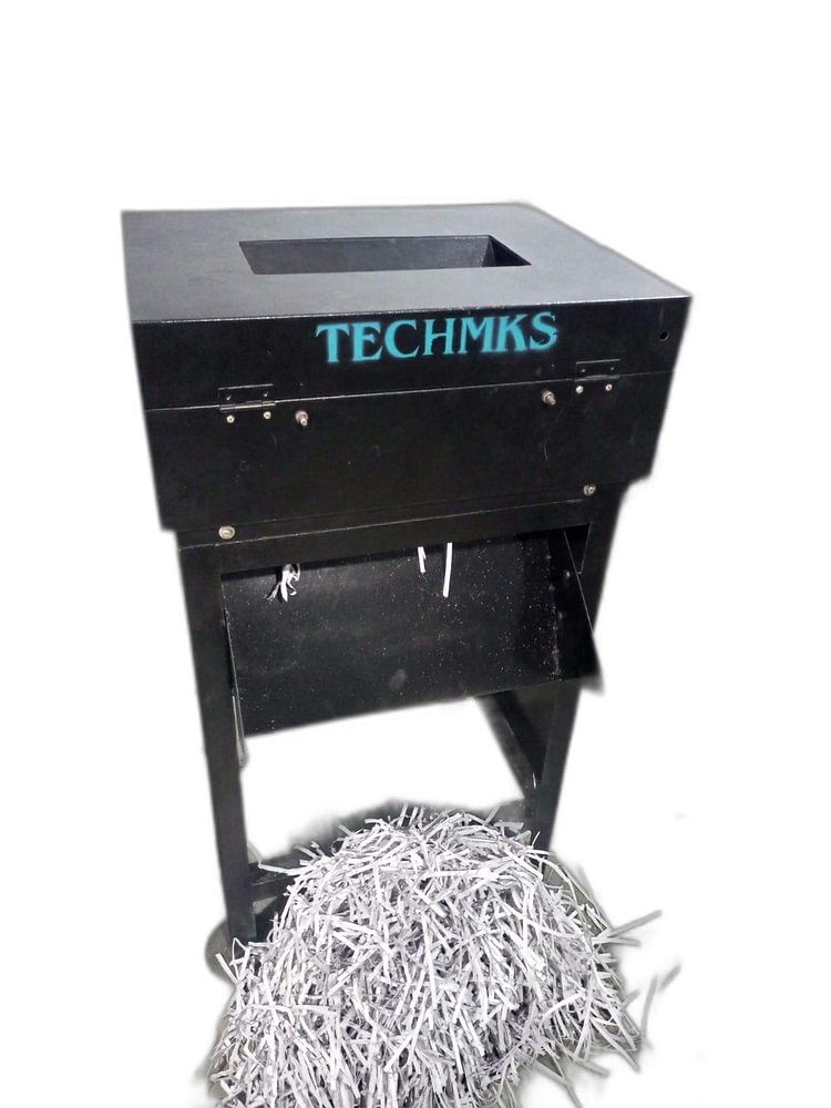 Techmks Strip Cut Paper Shredder, Shredding Capacity: 1-500 kg/hr