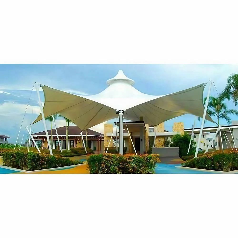 Tensile Garden Roofing Gazebo, Polished