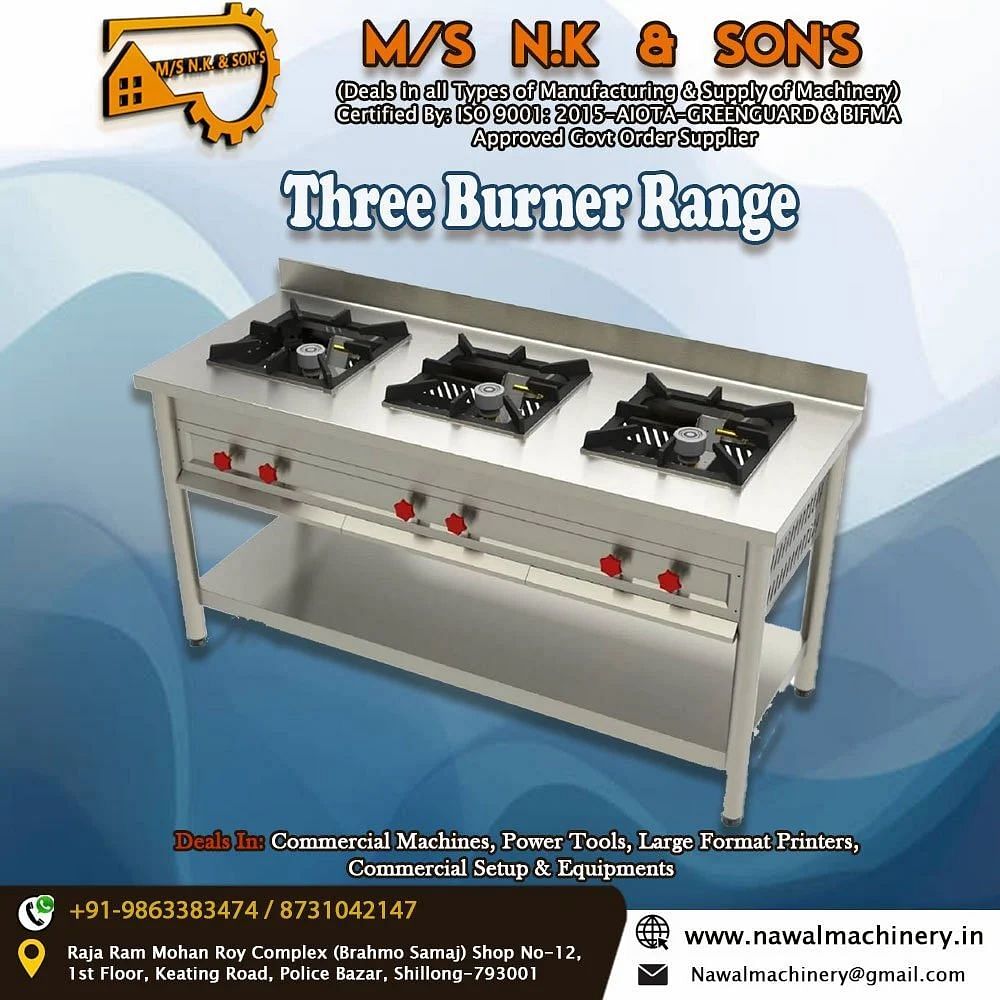 Three Burner Range