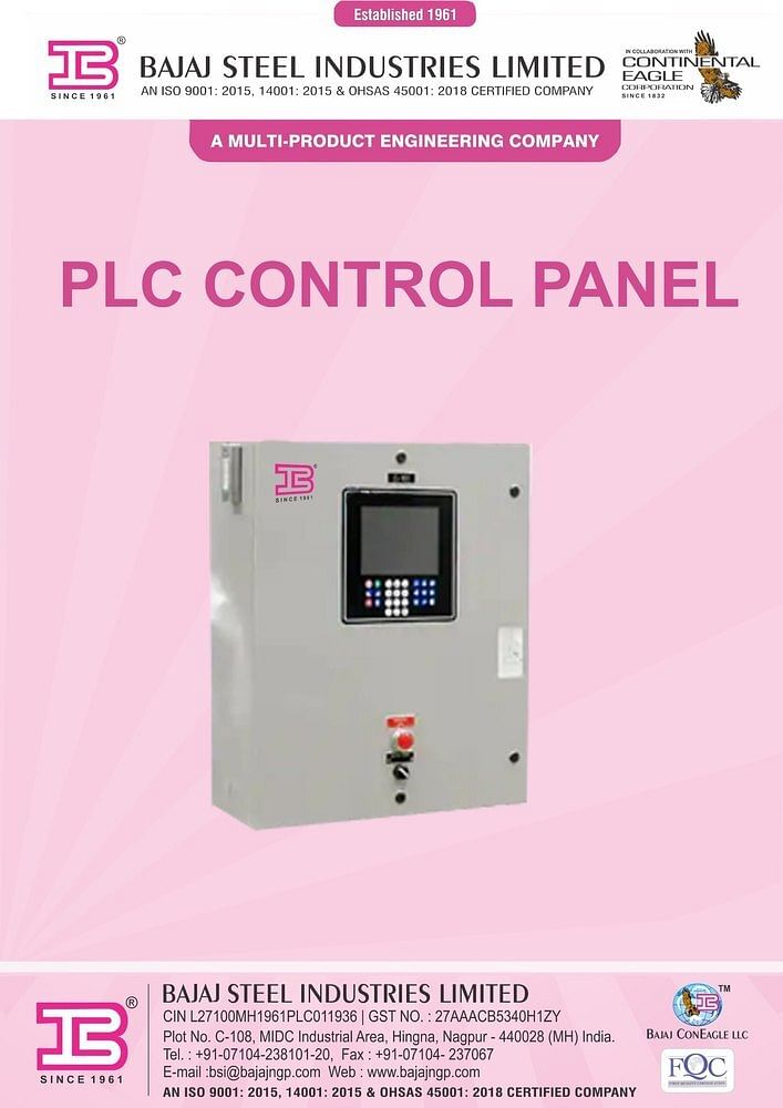 Three Phase Automatic PLC Control Panel, For Generators/ Automobile