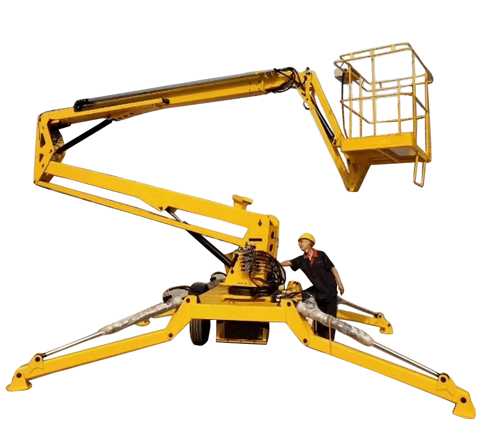 TIL Trailer Mounted Towable Boom Lift 16M Platform Height 200kg