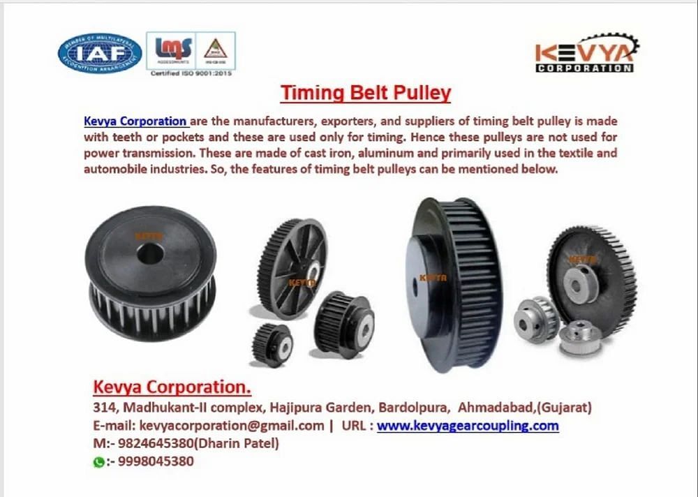 Timing Belt Pulleys, For INDUSTRIAL