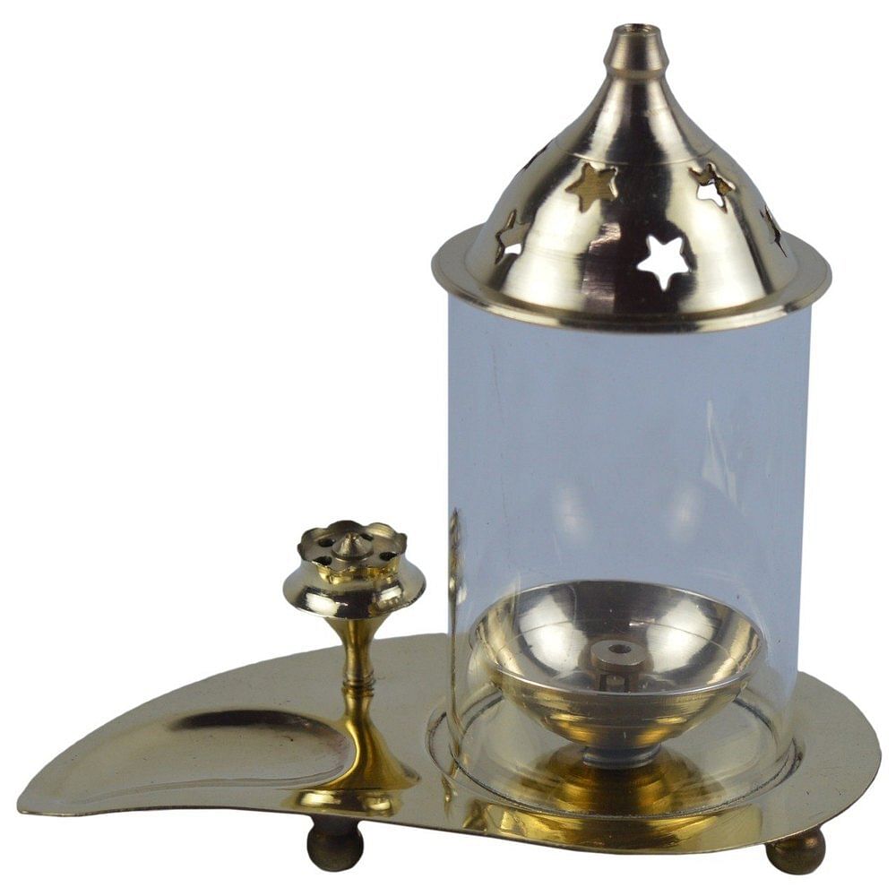 Traditional Puja Pan Diya, Finish Type: Polish