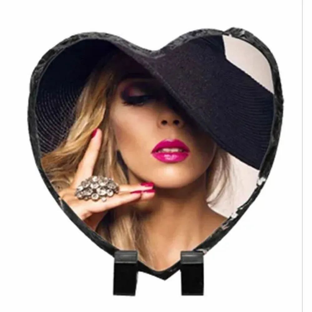 Transparent Photo Rock Heart Shaped SH-60