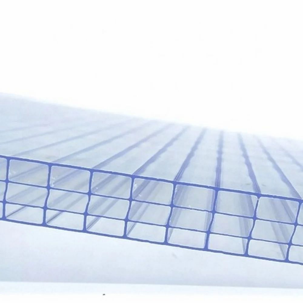 Transparent Polycarbonate Hollow Sheet, 16 mm