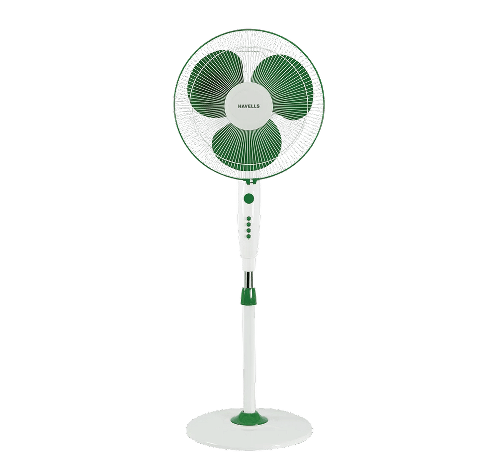 TRENDY 400 mm Sweep Green White Pedestal Fan, 60 W