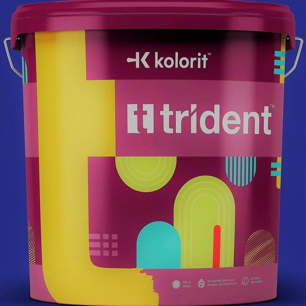 Trident Cold Plastic Paints, For Metal, Black