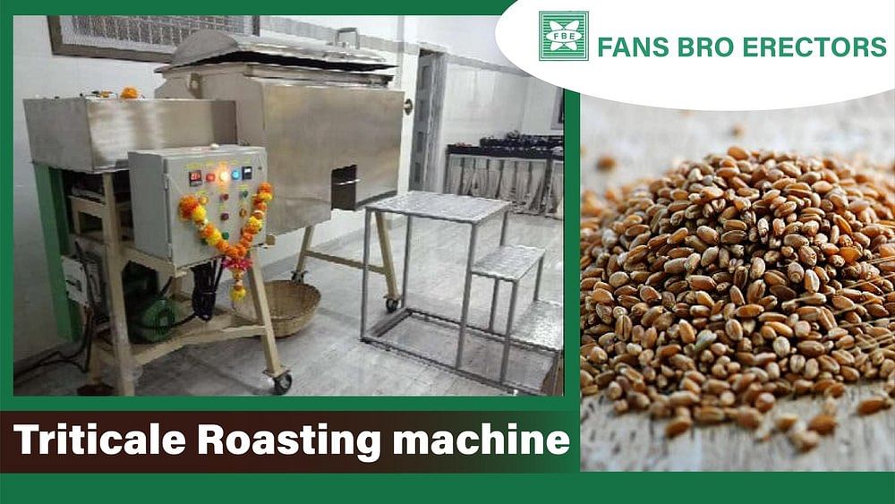 Triticale Roasting machine, For Industrial, Capacity: 10 - 2000 Kg