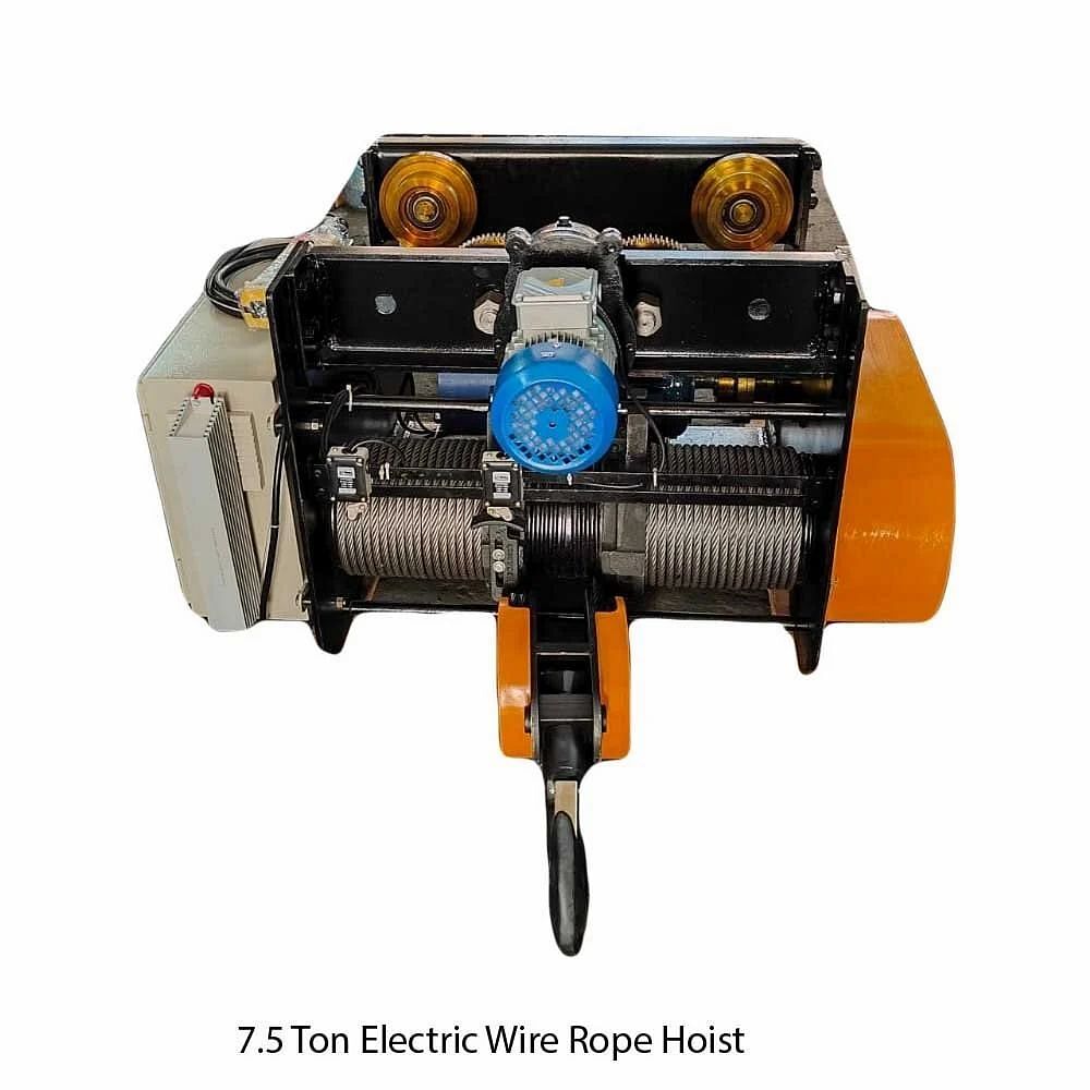 Trolley 7.5 Ton Electric Wire Rope Hoist, 415 V