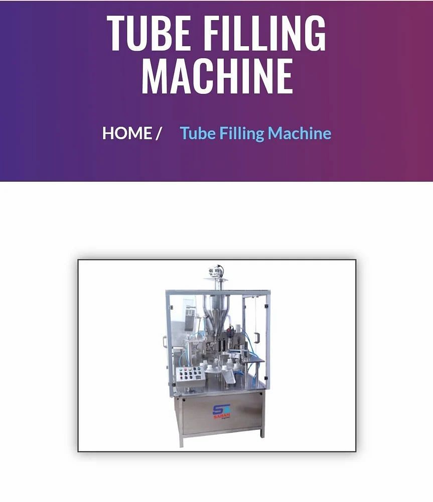 Tube Filling Machine