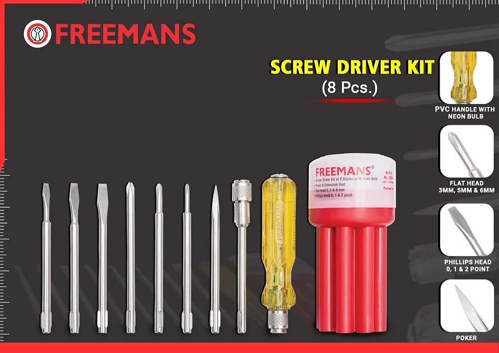 Two in One Screwdriver FREEMANS SCREW DRIVER KIT TK08, Mix