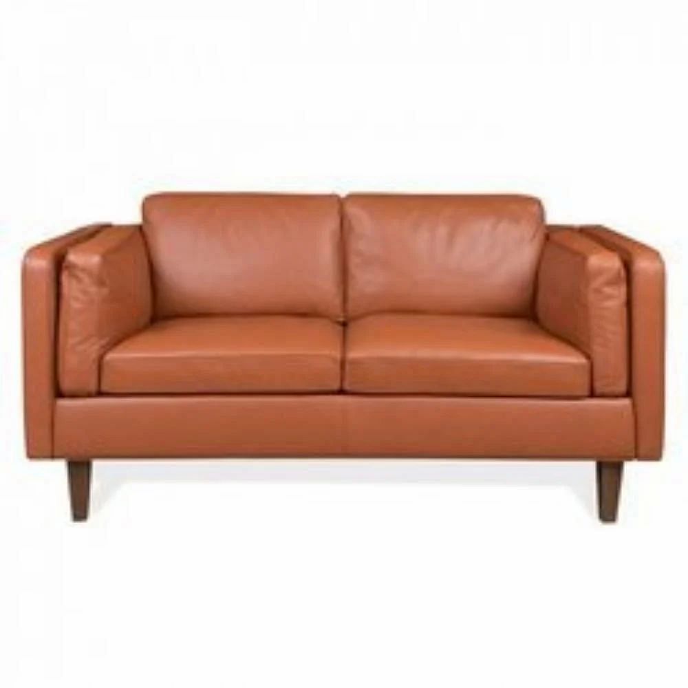 Two Seater Leather Waiting Area Office Sofa