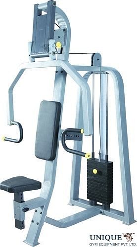 Unique Gym Mild Steel Seated Chest Press, For Gym