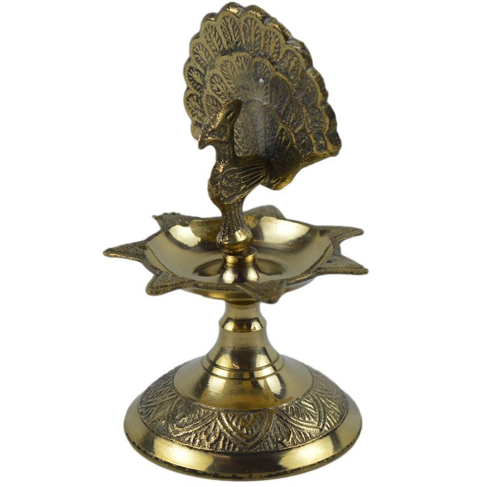 Unique Pooja Panch Mahal Diya, Size: Dia. 5.5 X 10.5 cm Height