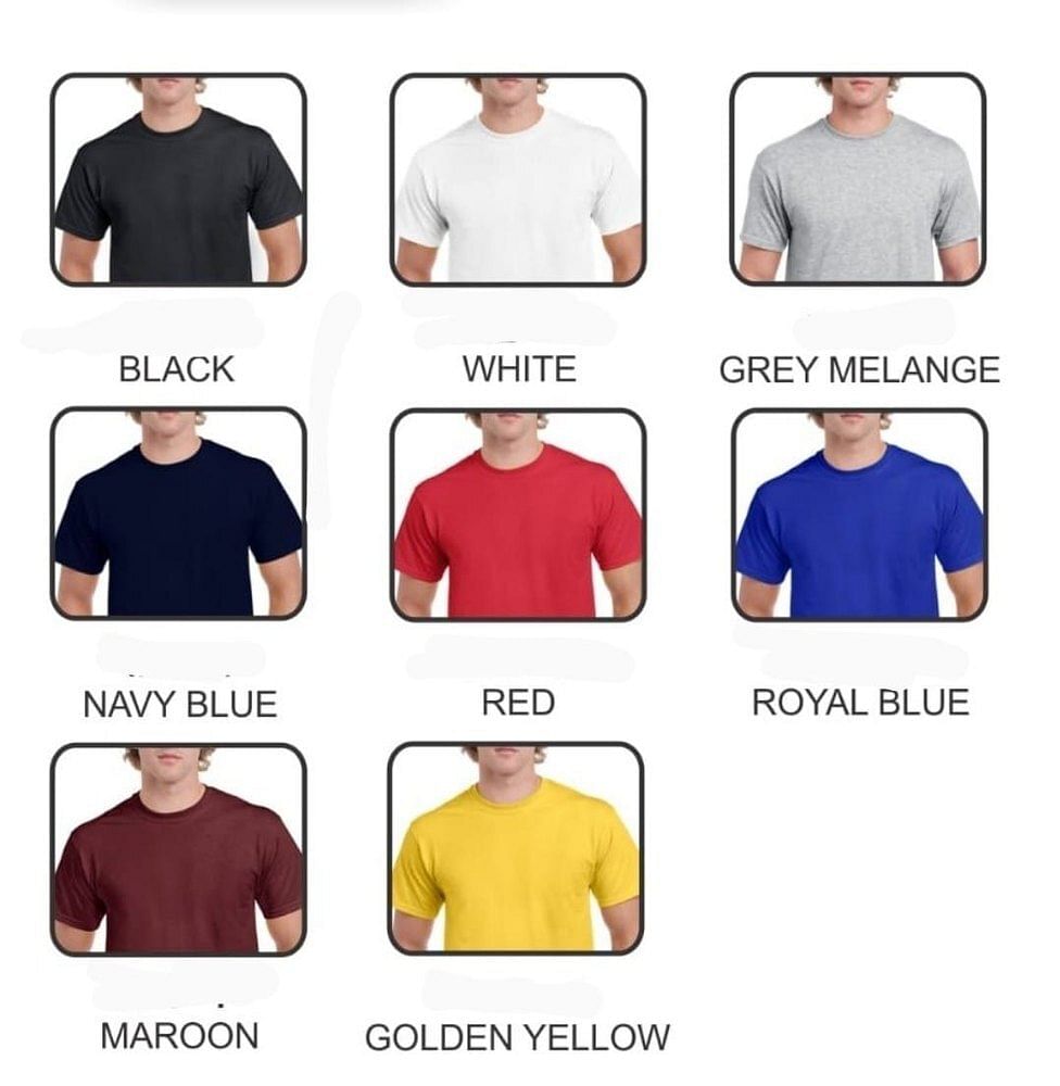 Unisex Plain Mens Cotton T Shirt, Round Neck