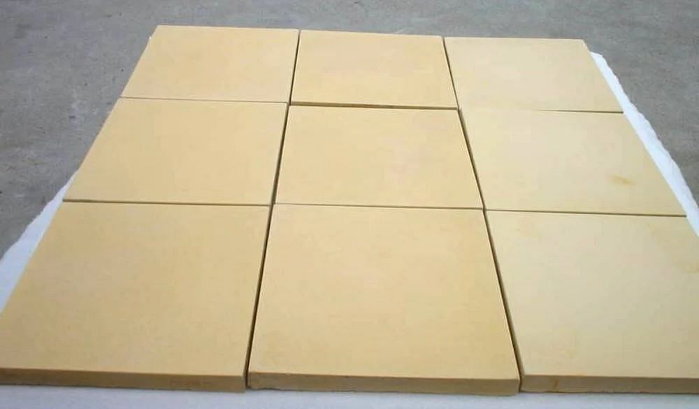 Unpolished Yellow Mint Sandstone