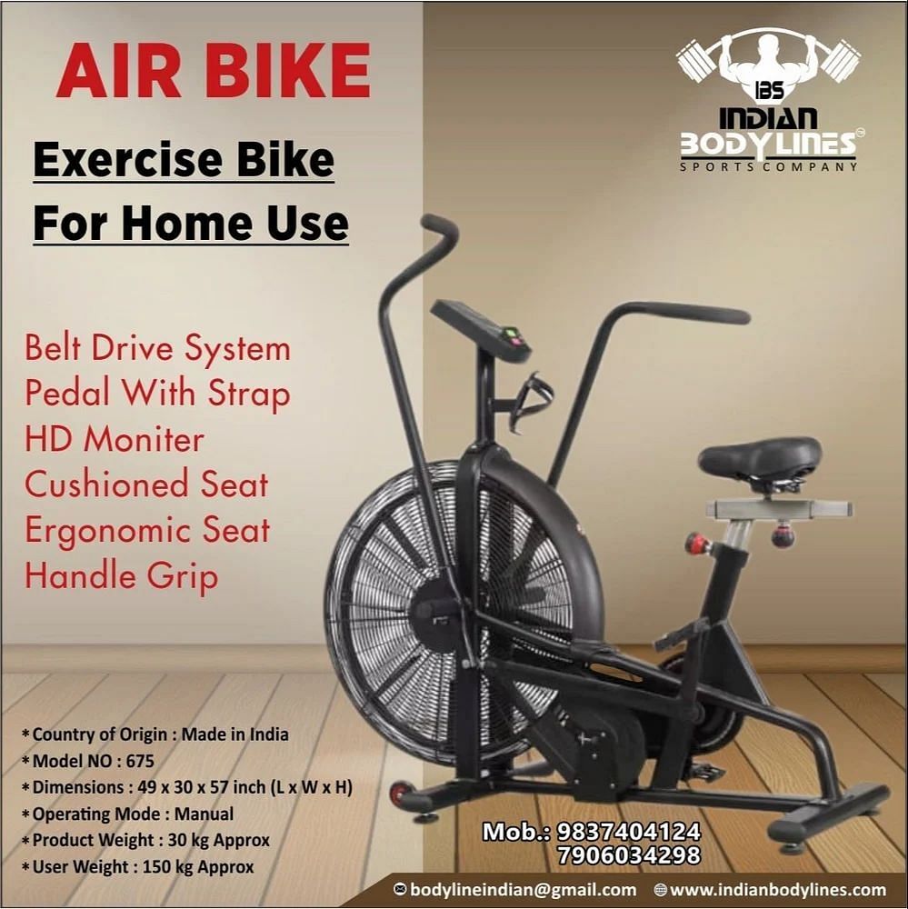 Upright Air Bike Exercise Cycle (2 pc)