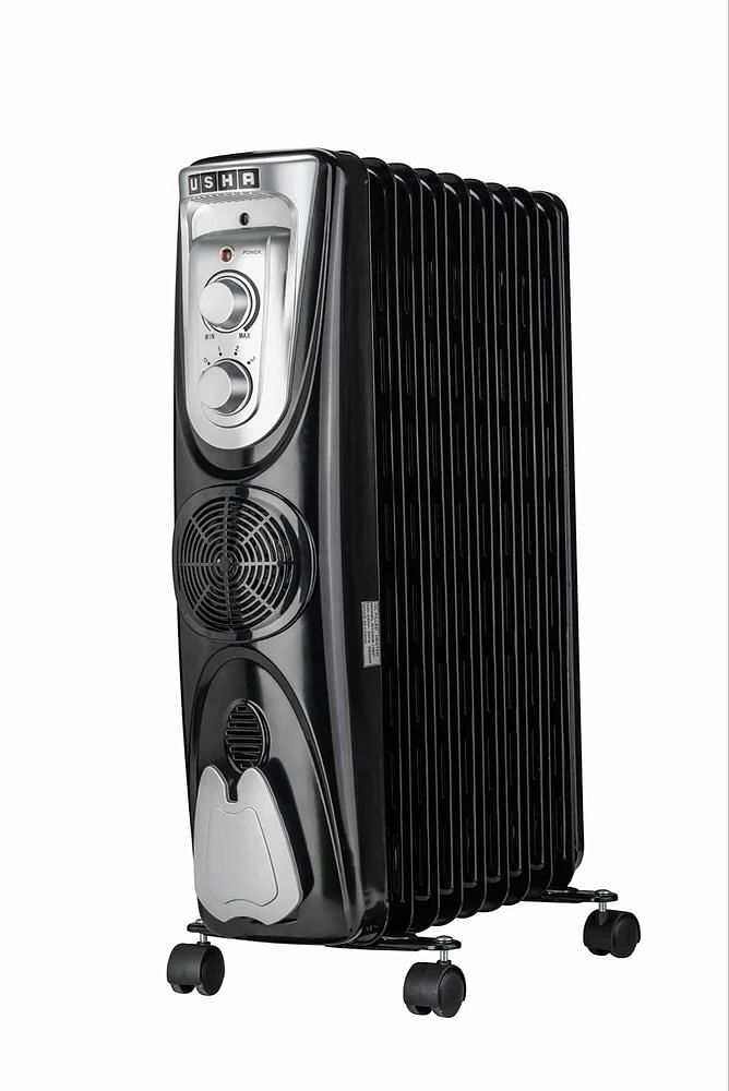 Usha 2400w Oil Filled Radiator Heater Manufacturer, Model Name/Number: 3809 Fins, 220-240v