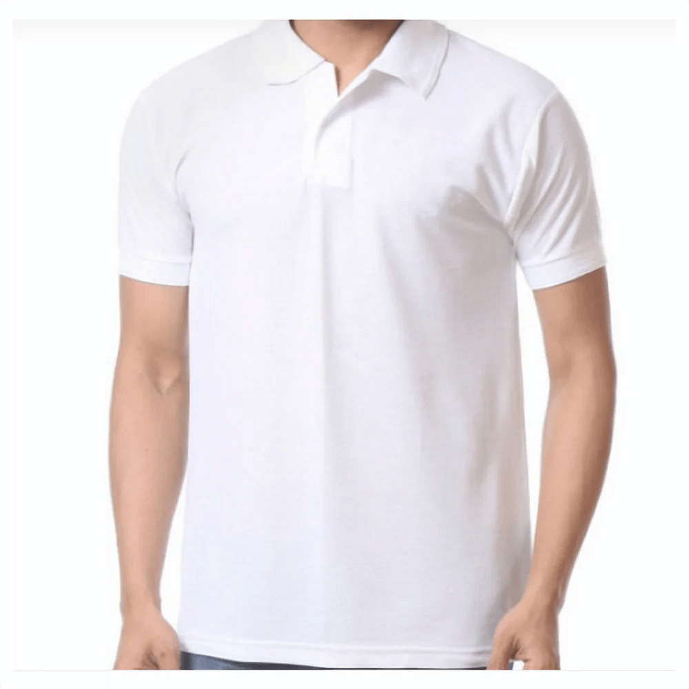 Uvaj Cotton White Collar T-Shirt