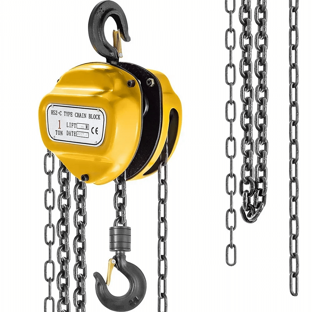 V- TAL Mild Steel Chain Pulley Block, For Single Grinder Crane, Capacity: 2 ton