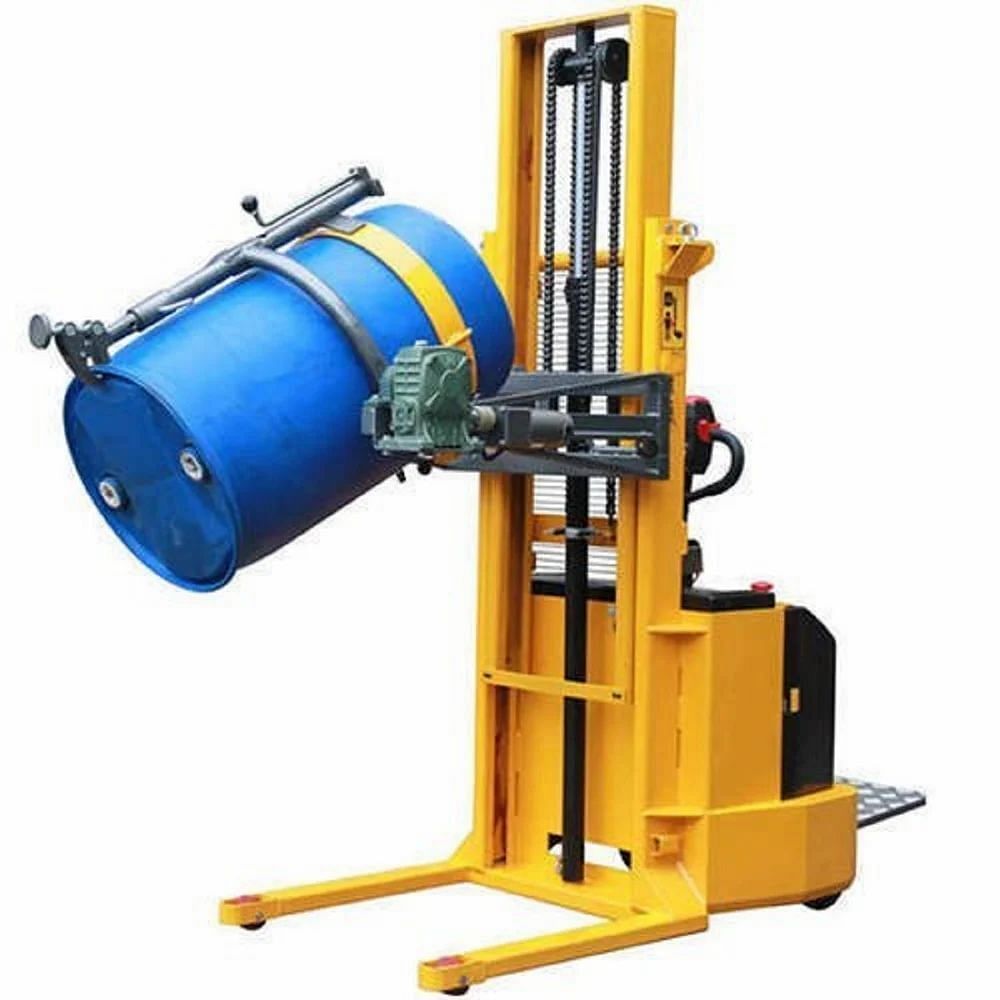 V-Shaped Base Semi Electric Drum Stackers