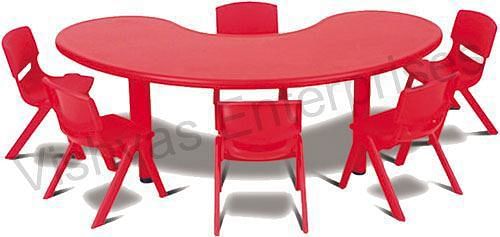 VE - 020 Kidney Table With 6 Chairs