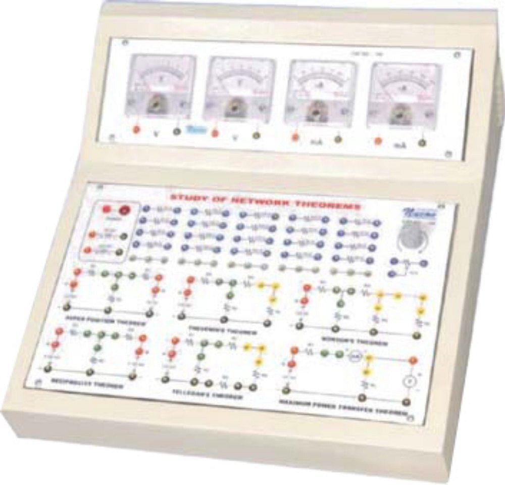 Verification Of Network Theorems(Combined Model With Analog Meters)