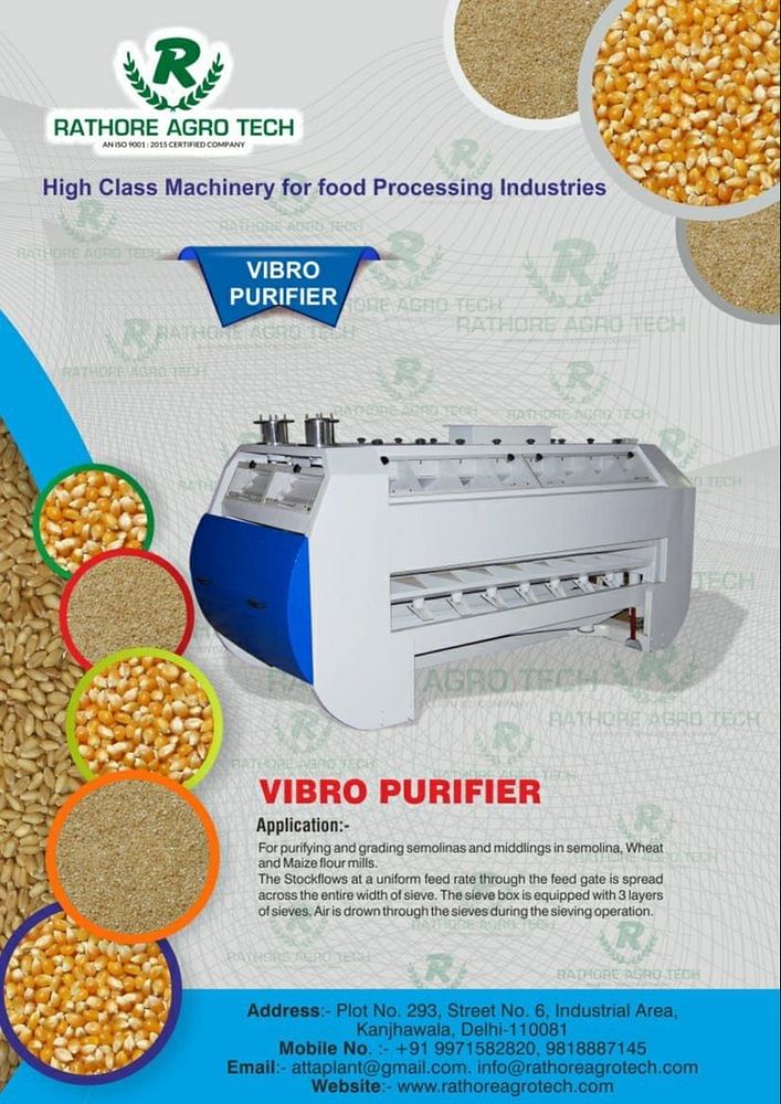 Vibro Purifier Wheat Flour Mill Machine