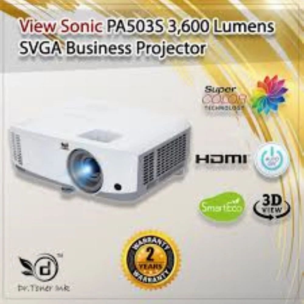 Viewsonic PA503S Projector, DLP, Brightness: 2000-4000 Lumens