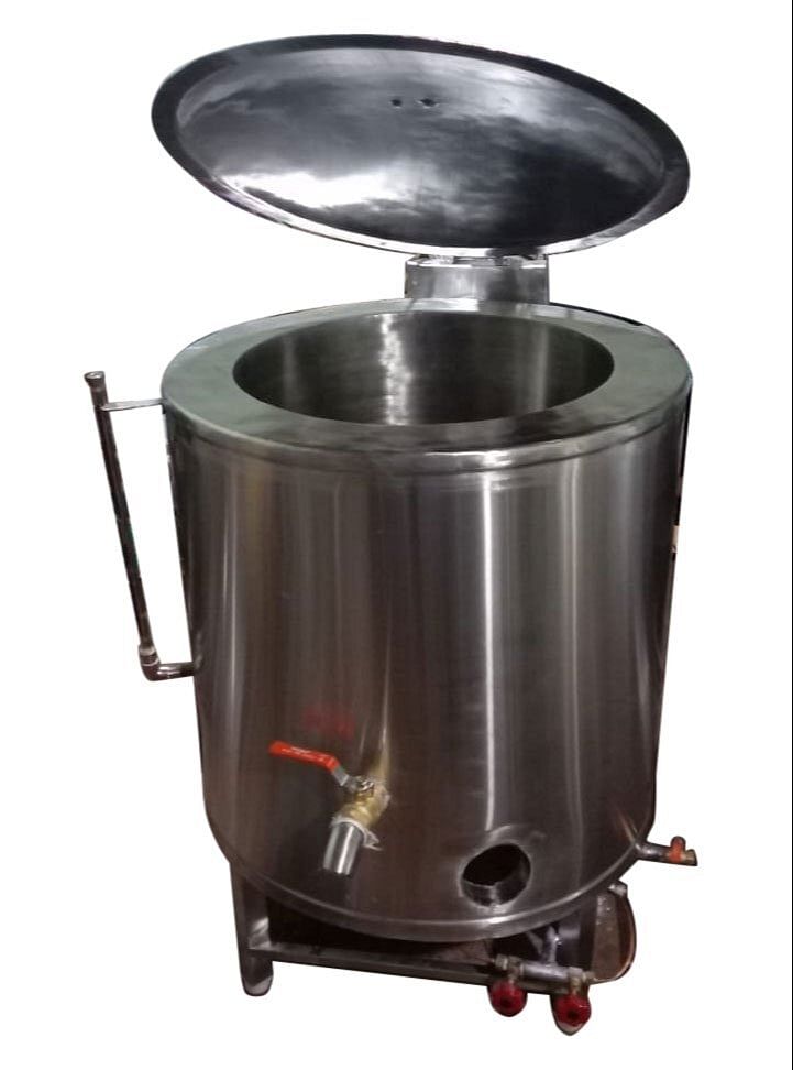 Vikas Engineering Works Stainless Steel Milk Boiler, Capacity: 60 Liter