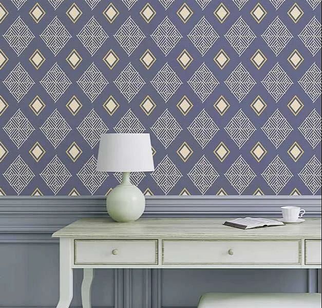 Vinyl Tile Pattern Wall Coverings, For Office