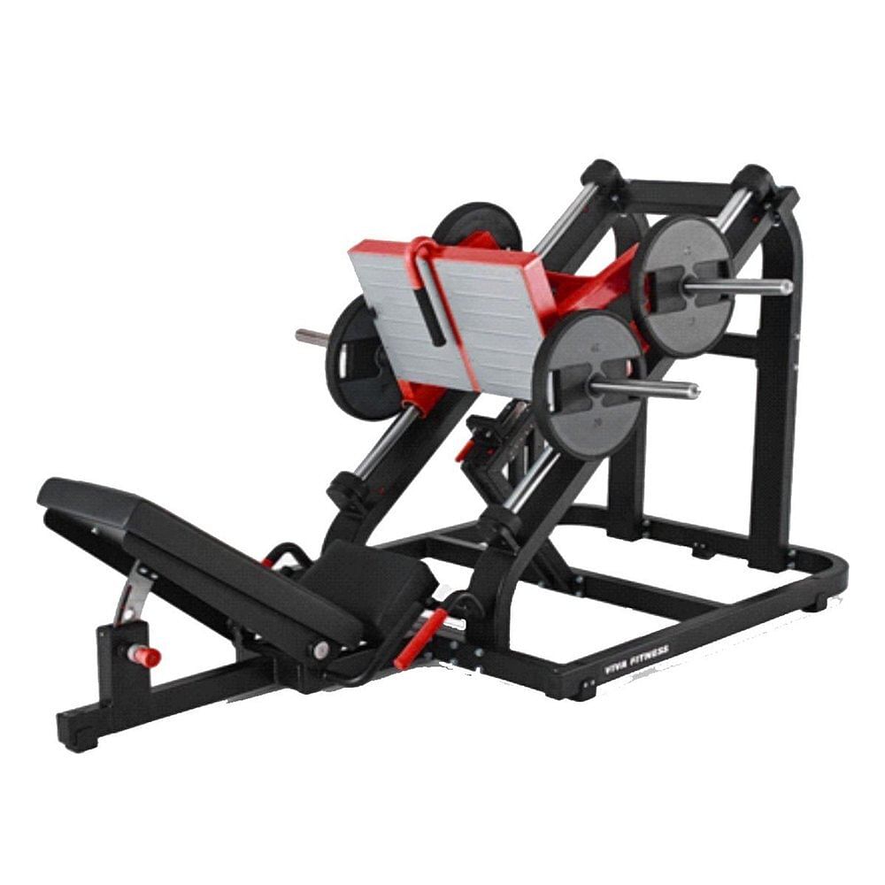 VIVA FITNESS PLATE LOADED LEG PRESS, For Gym, Seat Material: Fitgo