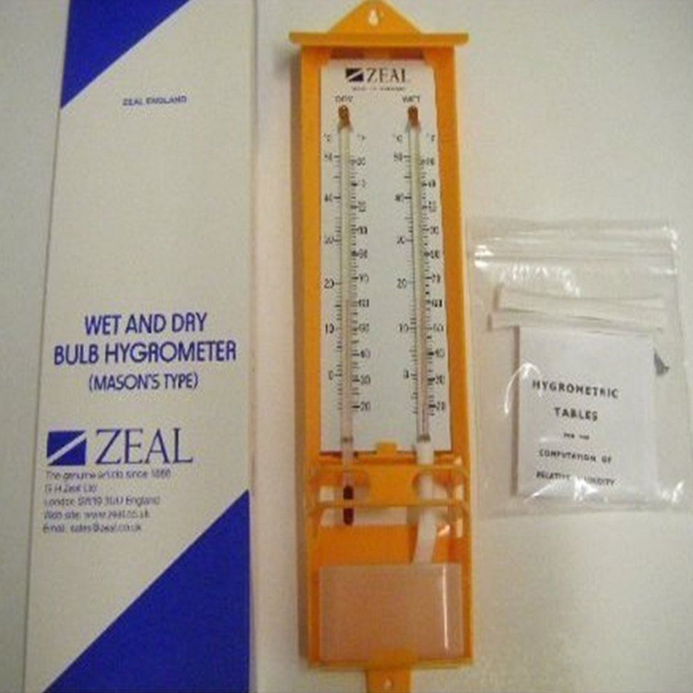 Wet And Dry Yellow Handheld Thermo Hygrometer, Model Name/Number: Ji-oth