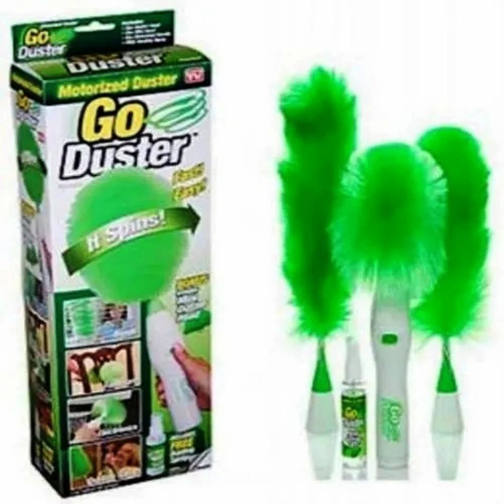 White and green Plastic Go Duster Cleaning Brush, Size: Green And White