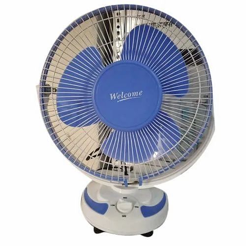 White And Purple Electric Table Fan