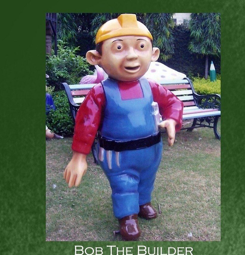 White Bob d builder statue, For Exterior Decor