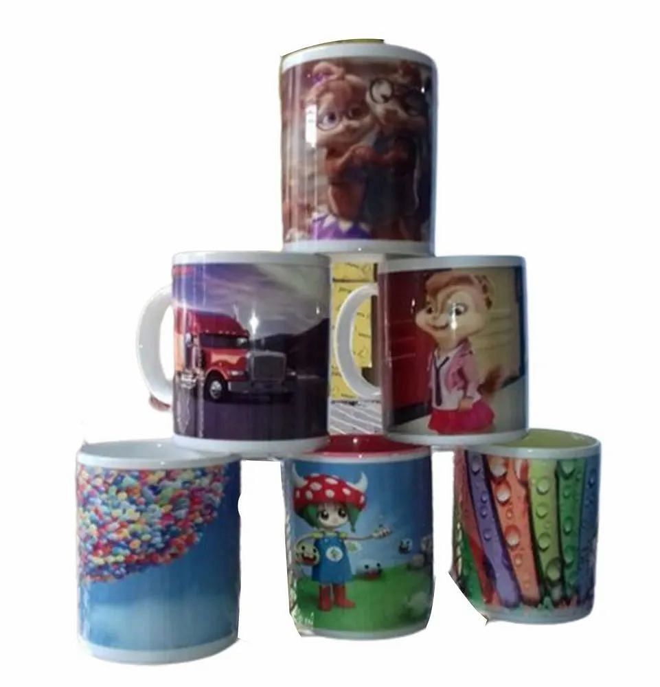 White Ceramic Sublimation Cup Set, Size/Dimension: 3.5 Inch (height)