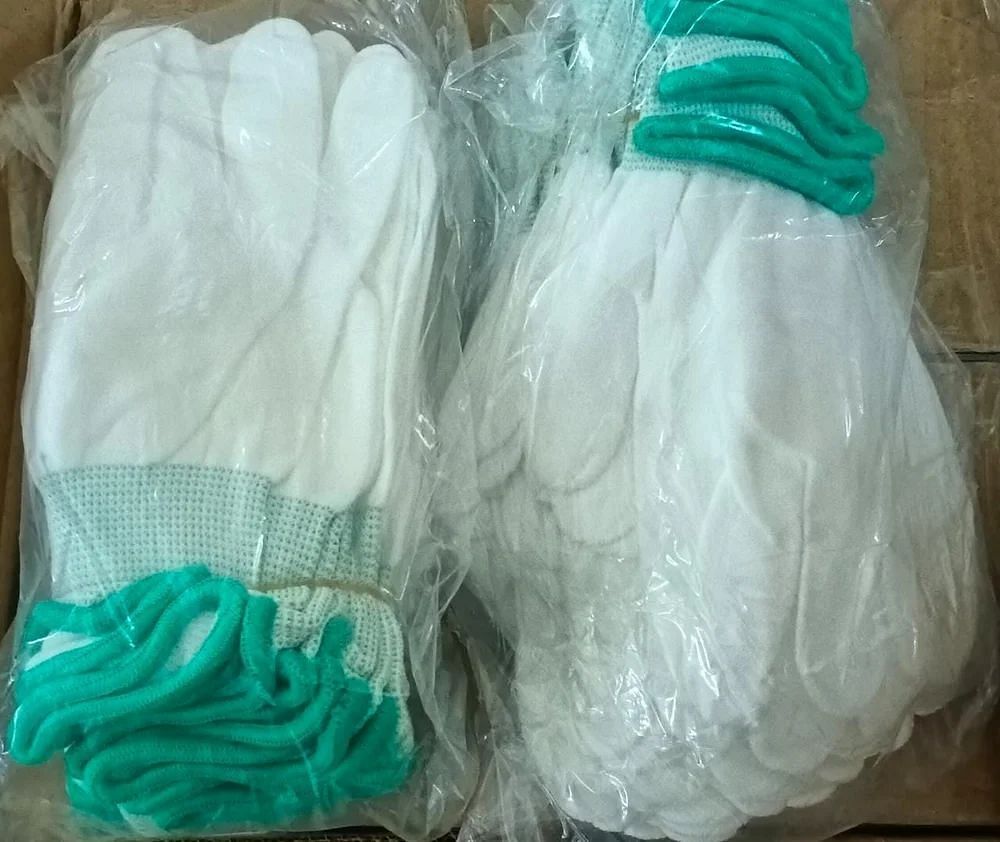 White Cotton ESD Gloves, For Industry/Material Handling/Assembly, Size: Large