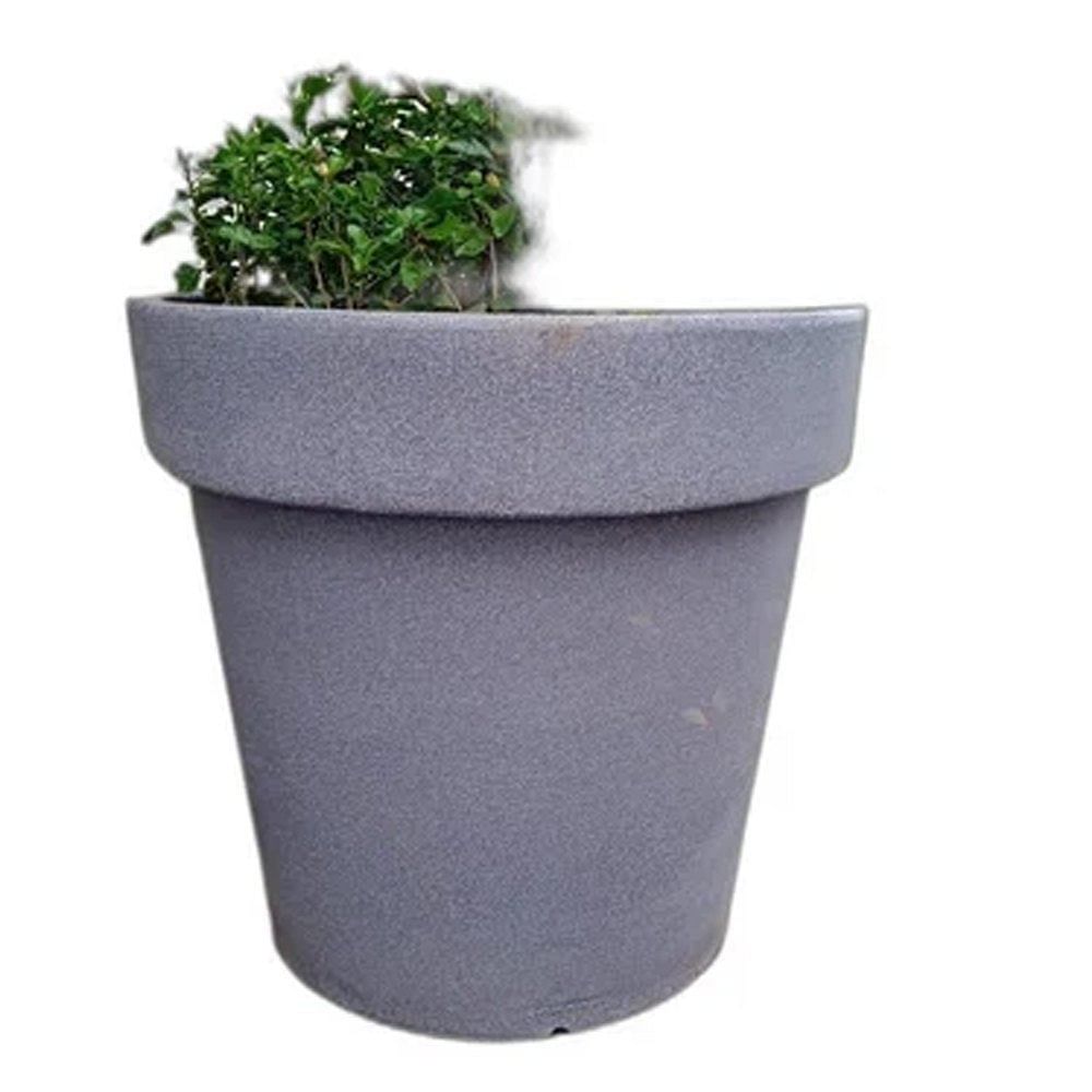 Round (Head) White FRP Pot, For Decoration, Size: 4feet