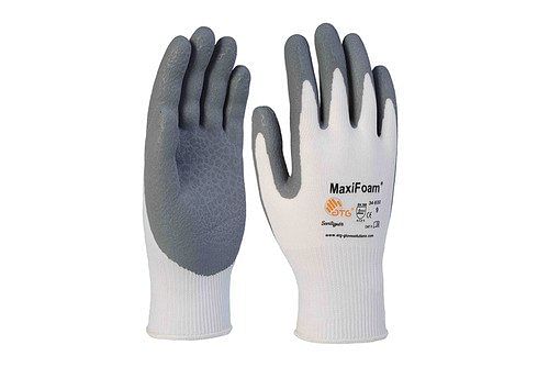 White / Grey Safety Gloves ATG Maxifoam 34-600