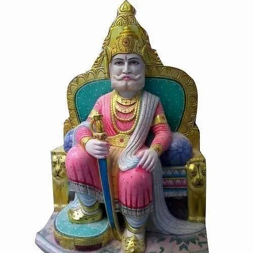 White Marble Agrasen Statue, For Worship, Indoor