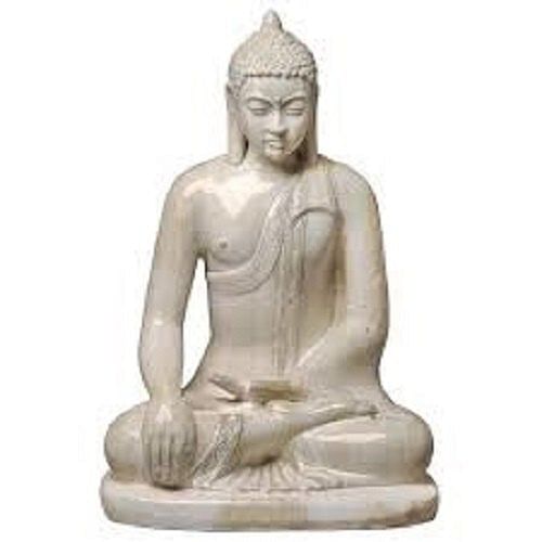 White Marble Buddha Statue, Size: 12x24 Inch