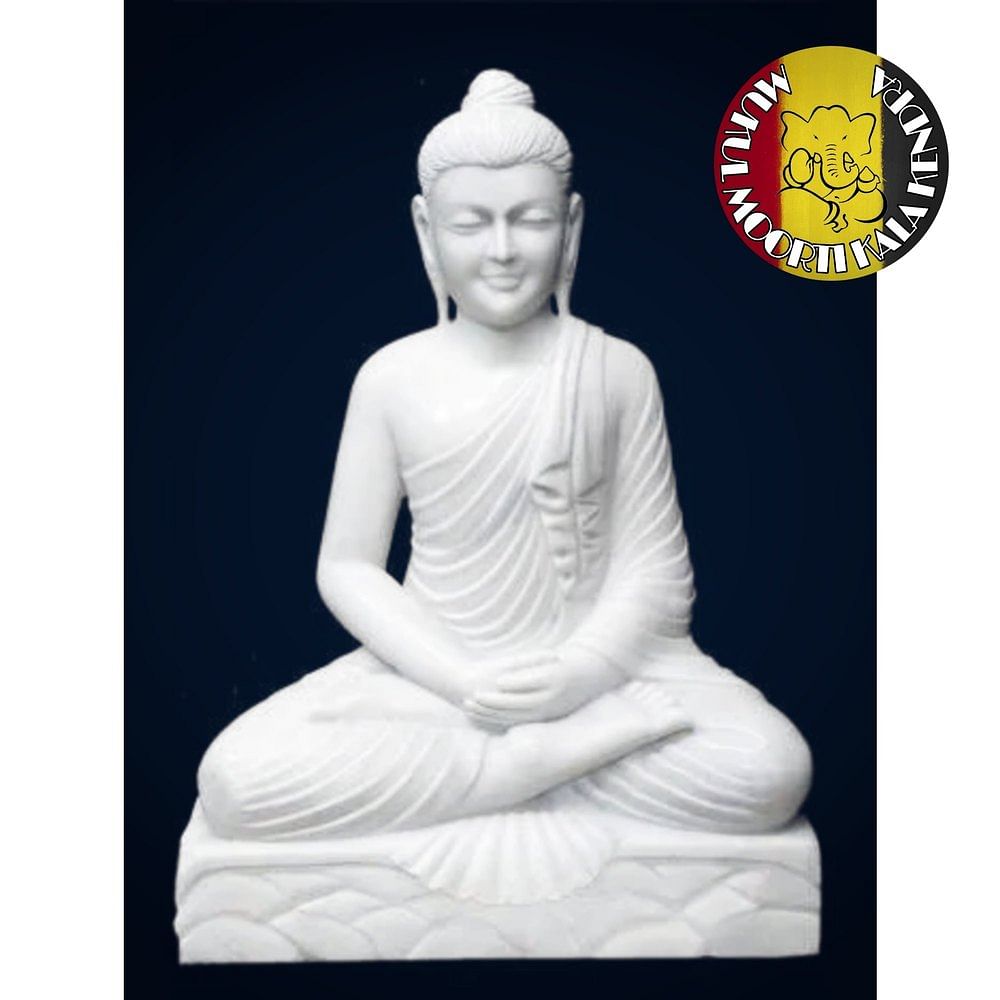 White Marble Buddha Statue