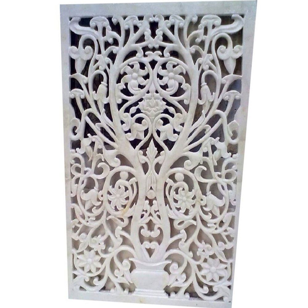 White Marble Jali, Thickness: 10 Mm, Size: 2 X 1.5 Fee